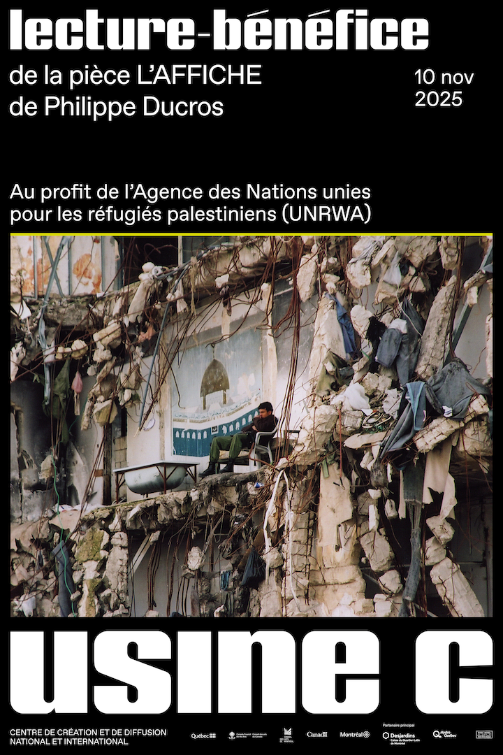 Lecture-bénéfice de L'affiche